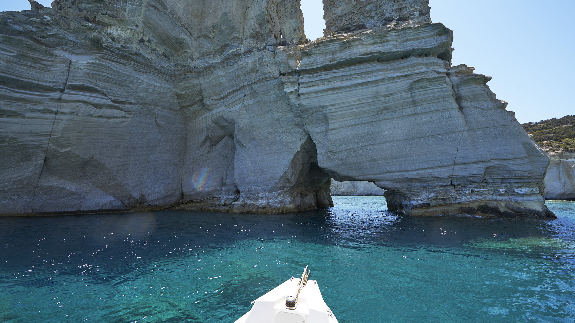 Milos Kleftiko with milosboatrentals.gr and A La Mer