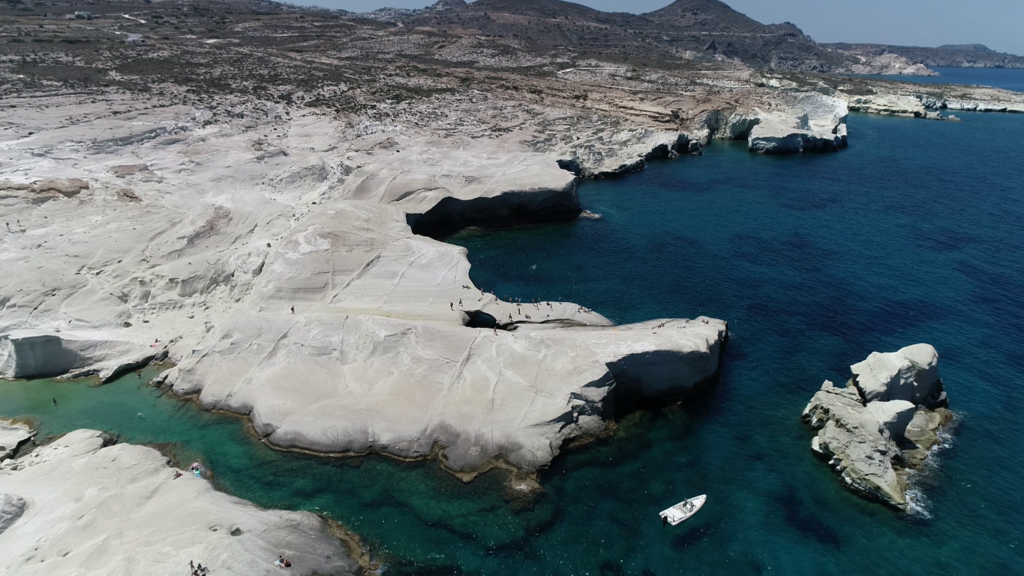 Explore Milos- island drive your own boat