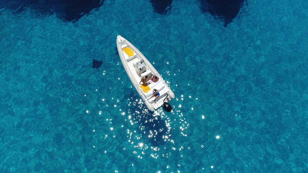 Pleasure RIB boat charters Greece Milos