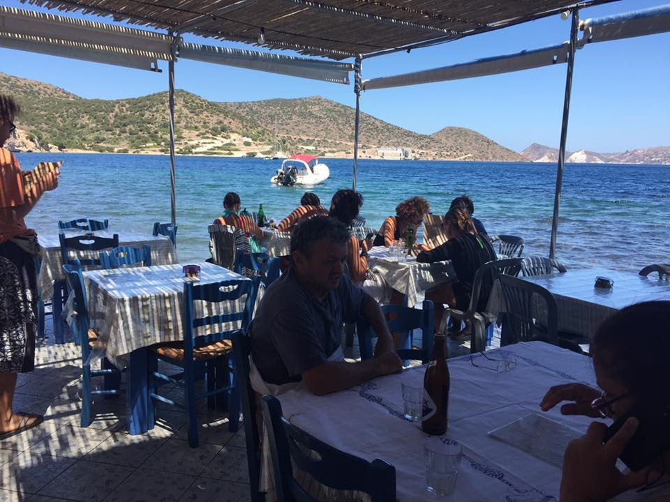 Empourios seaside Milos restaurant - tavern in Greece