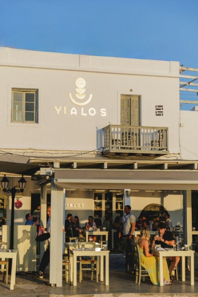 Yalos restaurant tavern in Milos island Greece