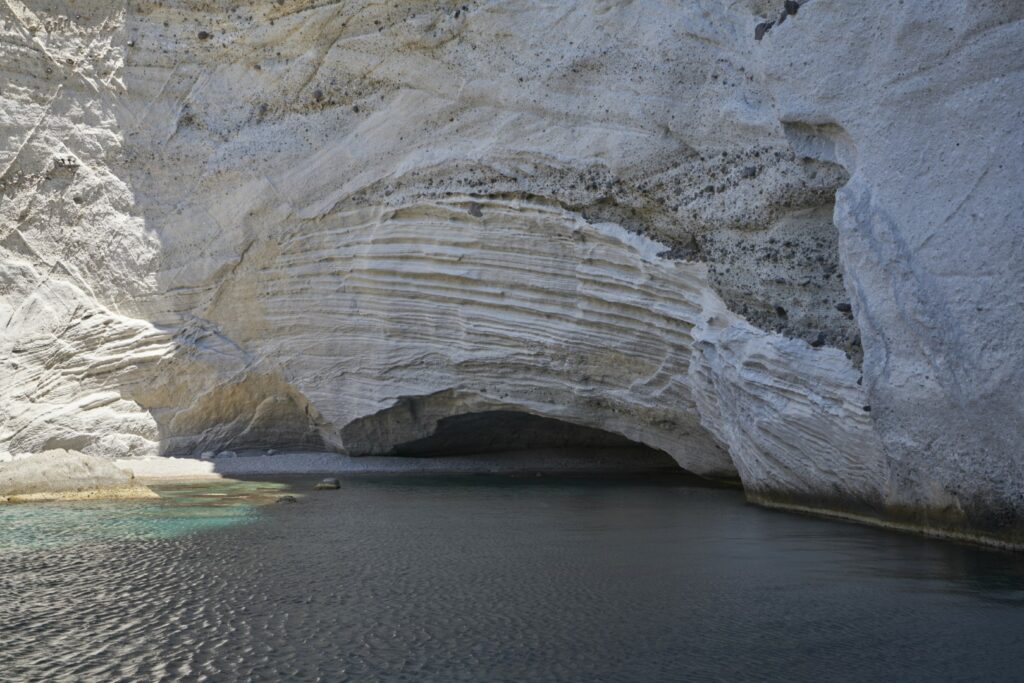 A La Mer - Kleftiko caves in Milos Greece with milosboatrentals.gr Private tours with the best luxury fleet and RIBs