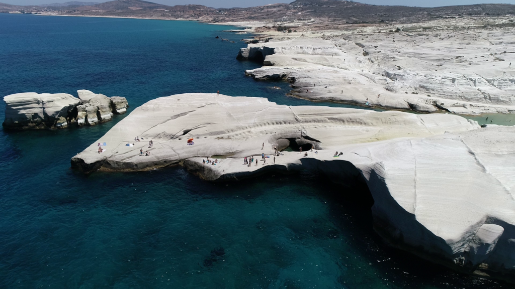 Live Your Myth in Sarakiniko Beach in Milos Greece